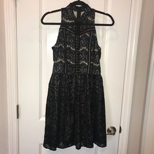 Black lace dress